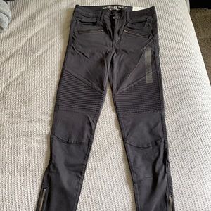 AE high rise moto jegging